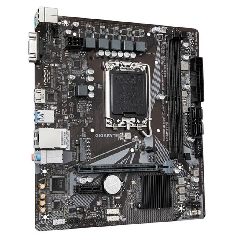 GIGABYTE H610M H V2 moederbord Intel H610 Express LGA 1700 micro ATX