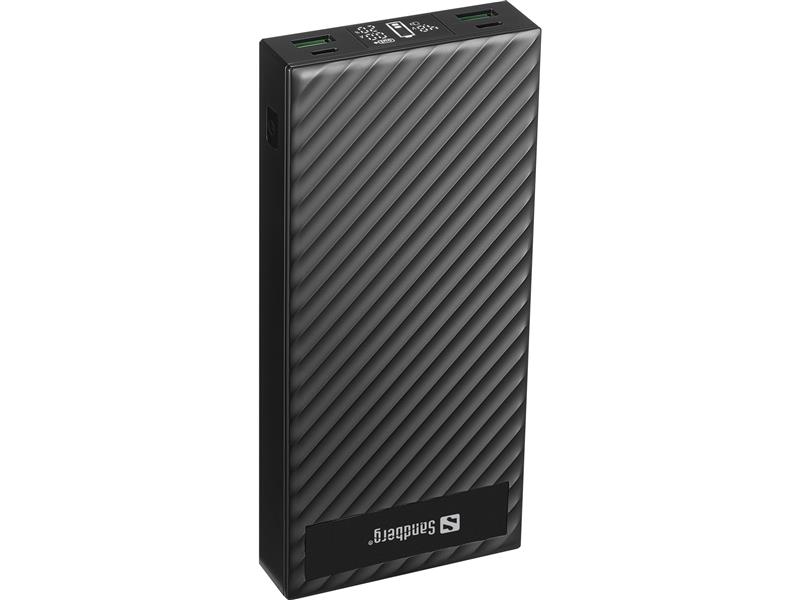 Sandberg Powerbank 2xUSB-C PD100W 30000 Lithium-Ion (Li-Ion) 30000 mAh Zwart