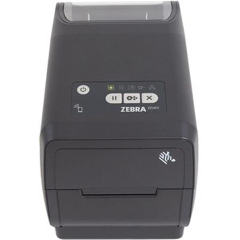 ZD411 Desktop Thermal Transfer Printer - Monochrome - Label Receipt Print - Ethernet - USB
