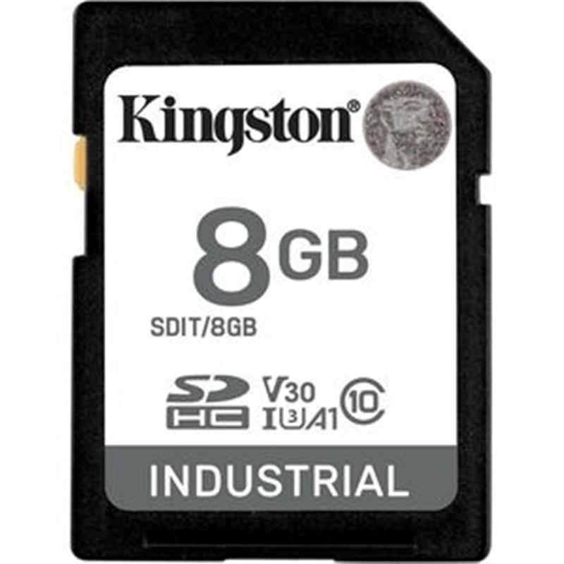 8GB SDHC Industrial -40C to 85C C10 UHS