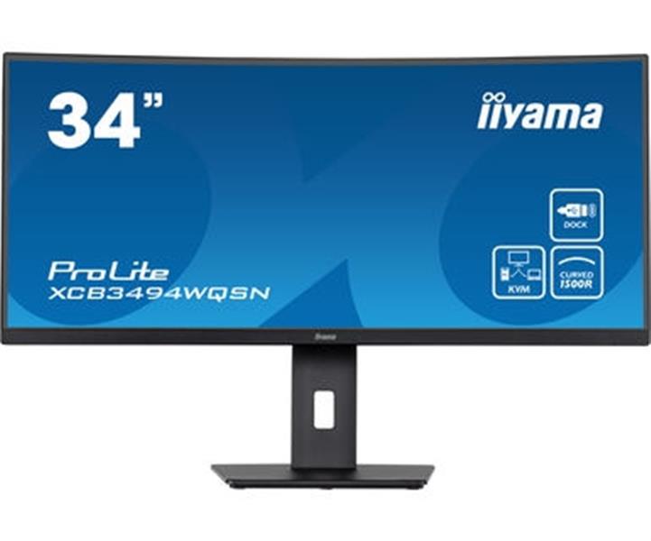 iiyama ProLite XCB3494WQSN-B5 LED display 86,4 cm (34"") 3440 x 1440 Pixels UltraWide Quad HD Zwart