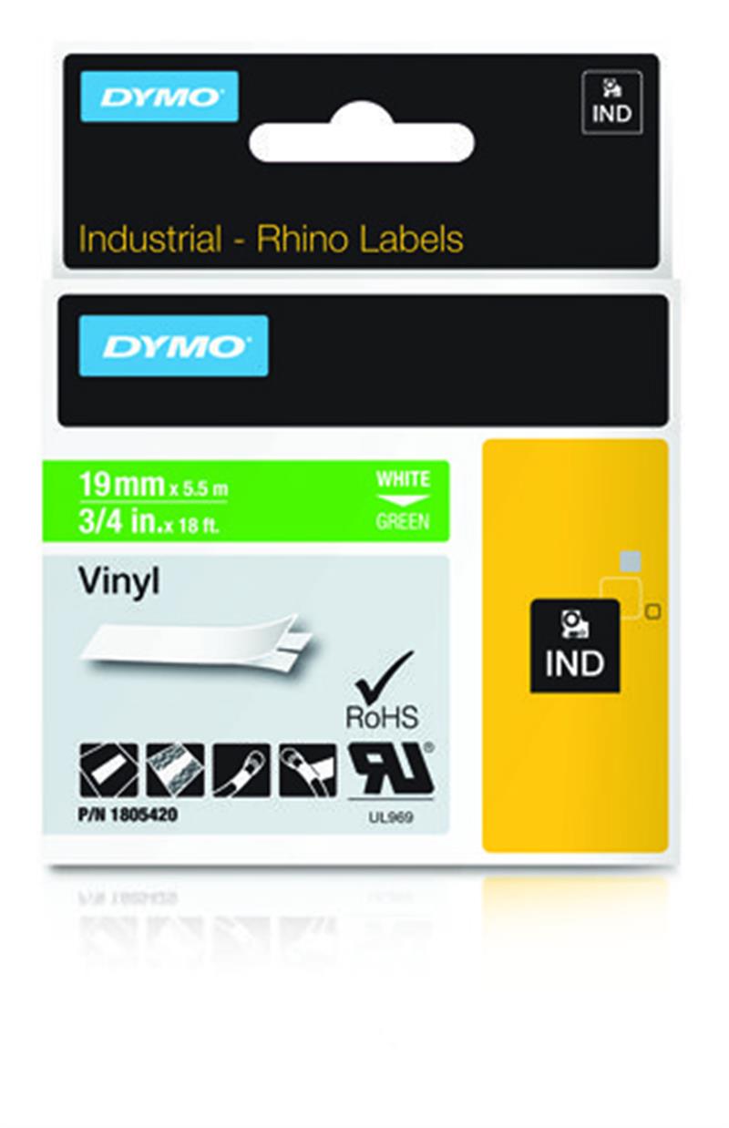 DYMO 1805420 labelprinter-tape Wit op groen