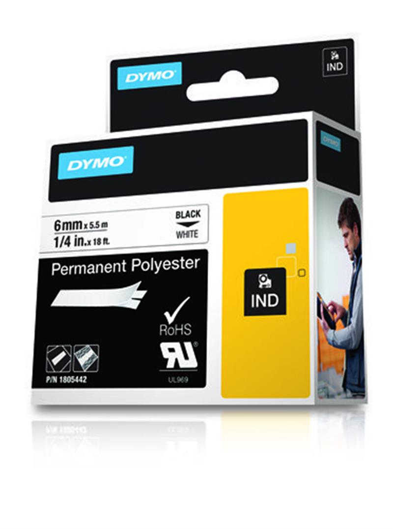 DYMO 1805442 labelprinter-tape Zwart op wit