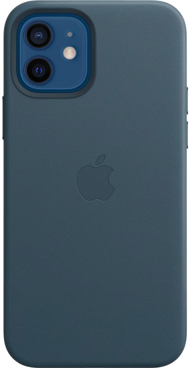 Apple iPhone 12 12 Pro Leather Case with Magsafe Baltic Blue 