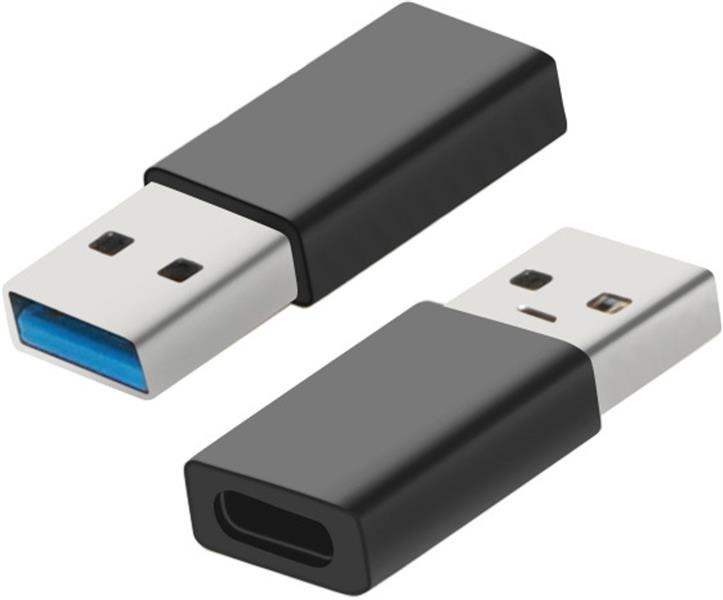Mobiparts USB-C Female to USB-A Adapter Black Bulk 