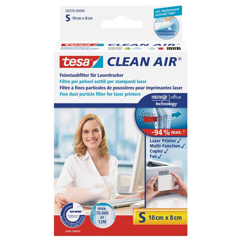 tesa Clean Air Fine dust filter for laser printers size S