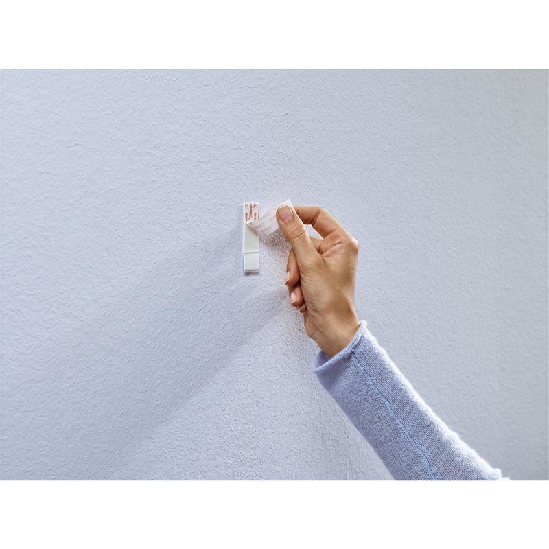 tesa adhesive nail 2pcs for wallpaper and plaster up to 0 5kg per nail white