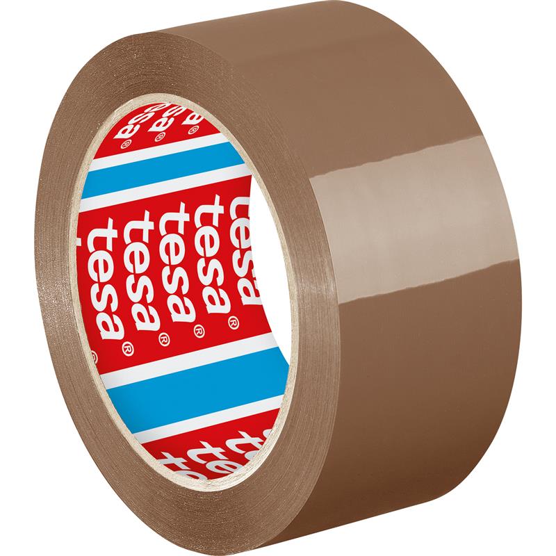 tesa pack packaging tape PP 66m x 50mm brown