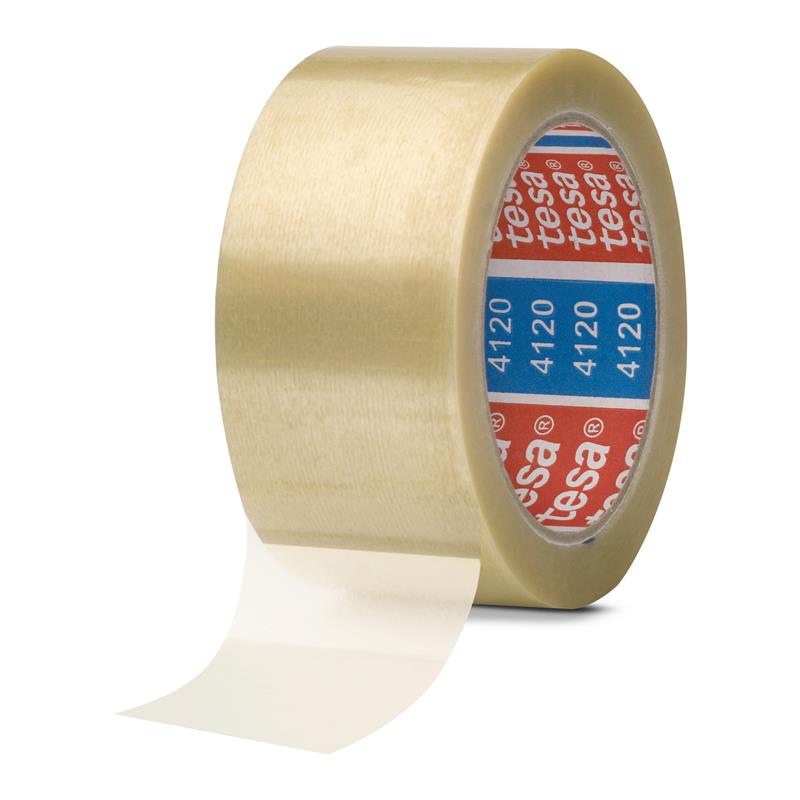 tesa pack packaging tape PVC 66m x 50mm transparent