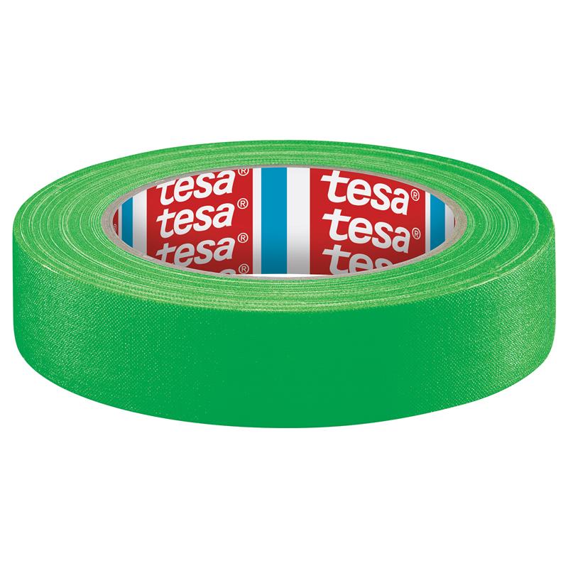 tesaband fabric tape 25m x 19mm neon green