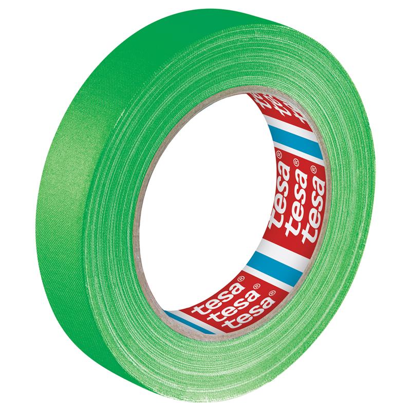 tesaband fabric tape 25m x 19mm neon green