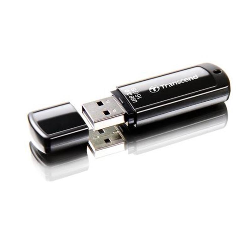 Transcend JetFlash 350 USB Flash Drive 16GB USB2 0 16 6MB s Black