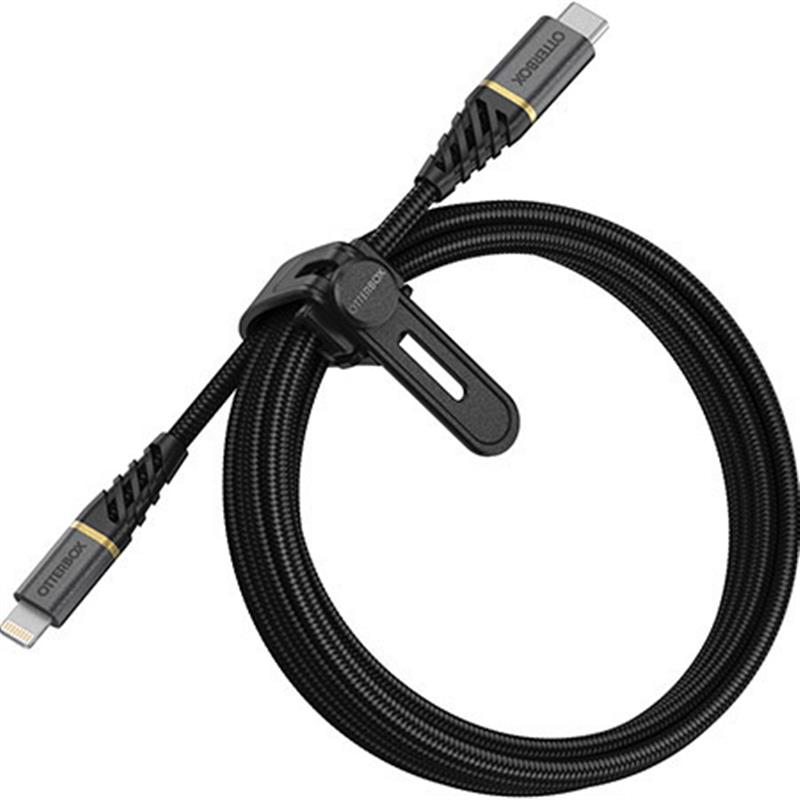 OtterBox Premium Cable USB C-Lightning 2M USB-PD, zwart