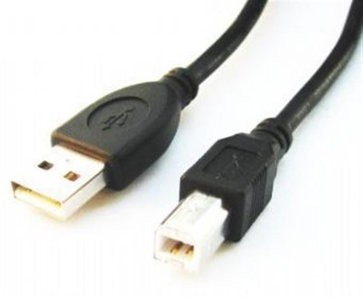 USB-kabel A-B 4 5 meter zwart