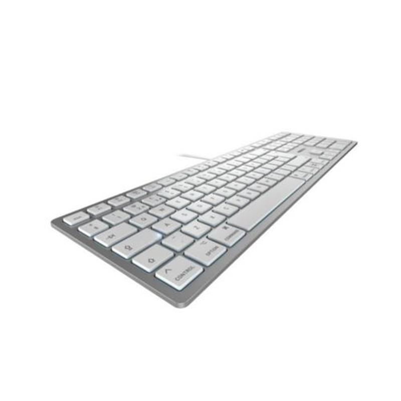 CHERRY KC 6000C FOR MAC toetsenbord USB QWERTY Amerikaans Engels Zilver