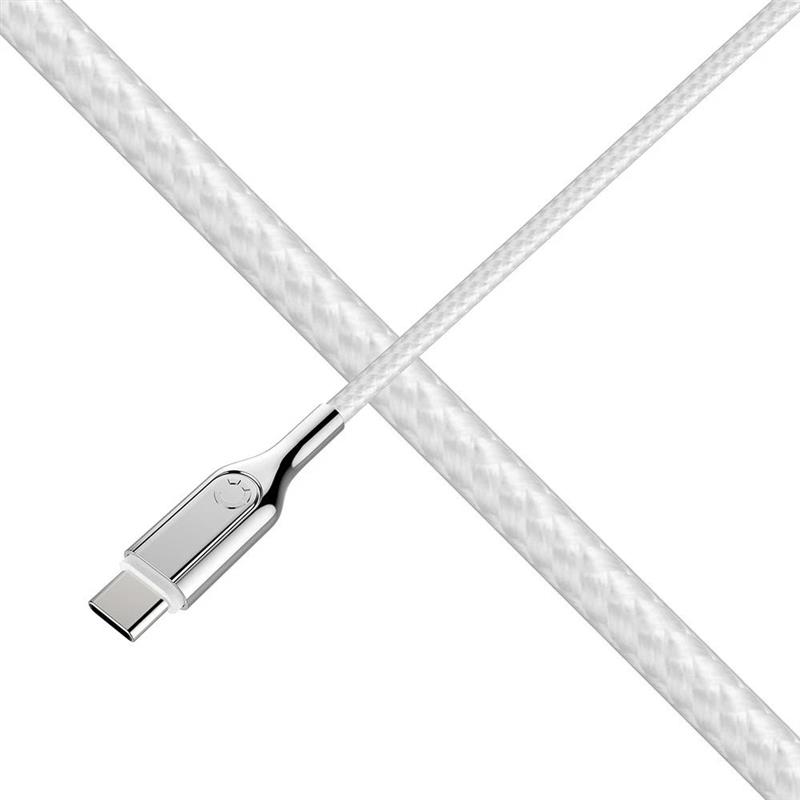 Cygnett Armoured Braided USB-C to USB-A Cable 2m White