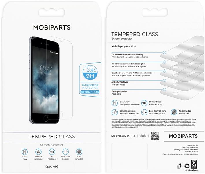 Mobiparts Regular Tempered Glass Oppo A96