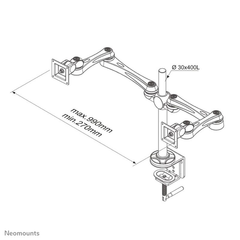 Neomounts by Newstar monitor bureausteun