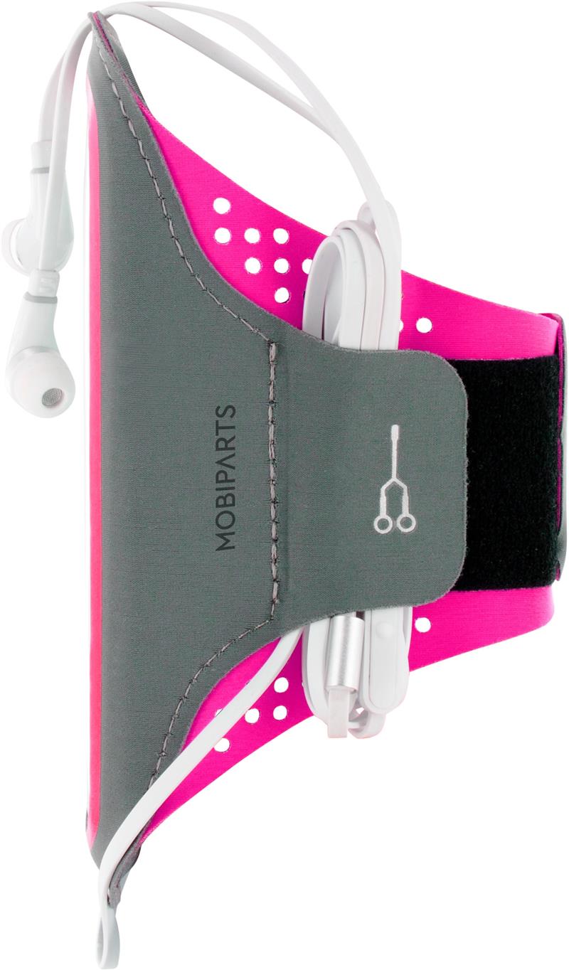 Mobiparts Comfort Fit Sport Armband Apple iPhone 15 Neon Pink