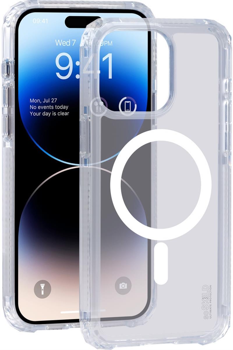 SoSkild iPhone 15 Pro Max Defend Magnetic Case - Clear