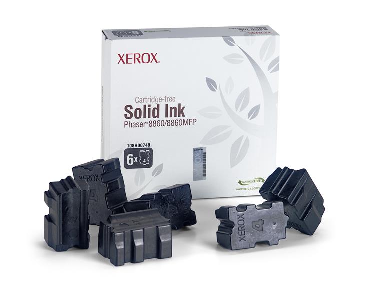 Xerox Genuine Solid Ink, Phaser 8860/8860Mfp Zwart (6 Sticks)