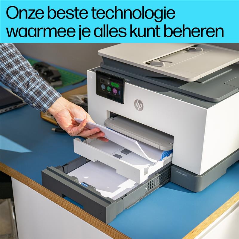 HP OfficeJet Pro 9130b All-in-One printer, Kleur, Printer voor Kleine en middelgrote ondernemingen, Printen, kopiëren, scannen, faxen, Draadloos; Prin