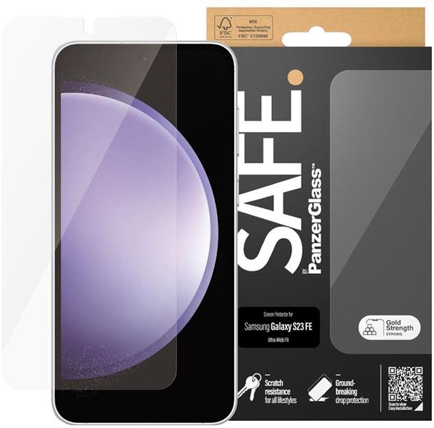 PanzerGlass SAFE. Screen Protector Samsung Galxy S23 FE Ultra-Wide Fit Doorzichtige schermbeschermer 1 stuk(s)