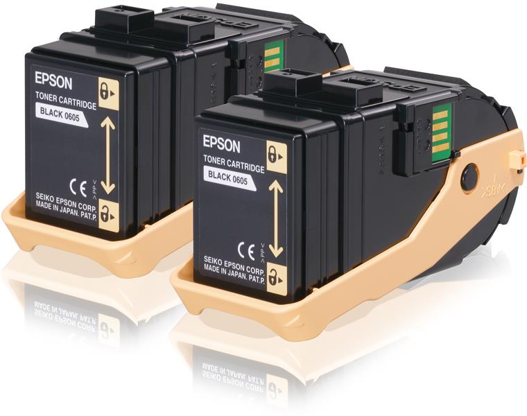 Epson Double Pack Toner Cartridge Black 6.5kx2
