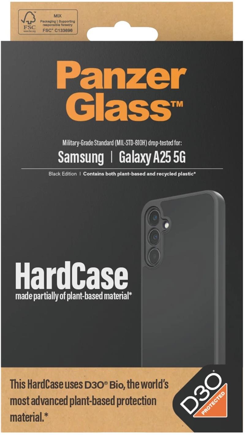 PanzerGlass HardCase with D3O Samsung New A24 5G Black mobiele telefoon behuizingen Hoes Transparant