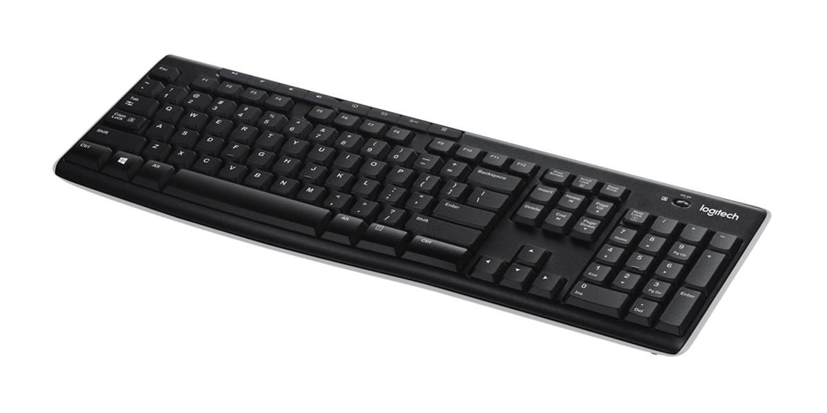 Logitech Wireless Keyboard K270 toetsenbord RF Draadloos QWERTY Engels Zwart