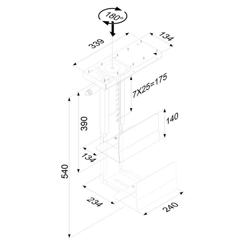 Neomounts cpu houder