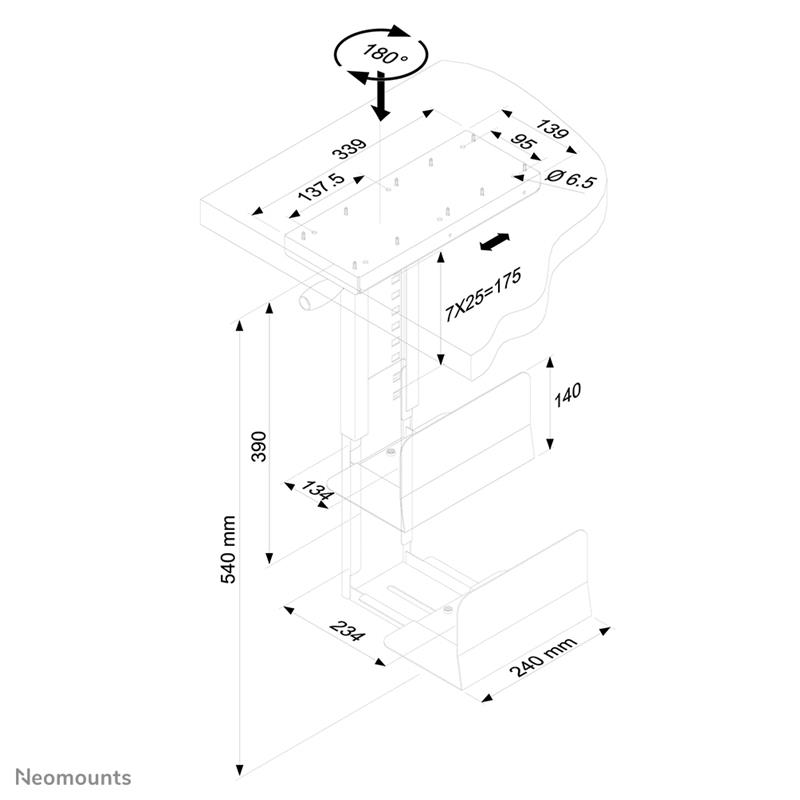 Neomounts cpu houder