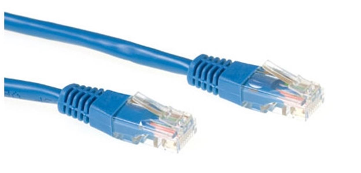 Ewent 5.0m Cat5e UTP netwerkkabel Blauw 5 m U/UTP (UTP)
