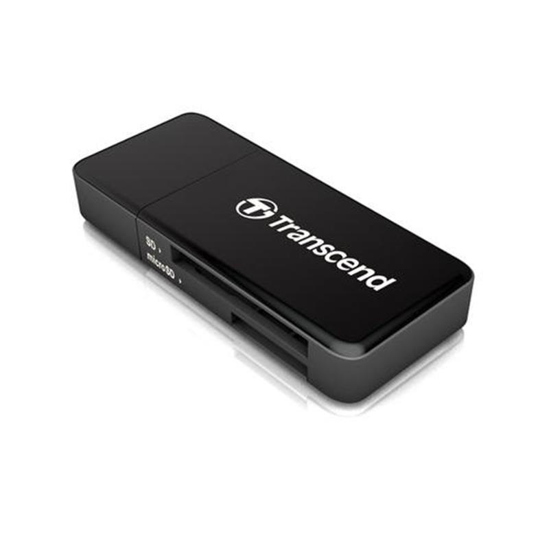 Transcend RDF5 geheugenkaartlezer USB 3 2 Gen 1 3 1 Gen 1 Type-A Zwart