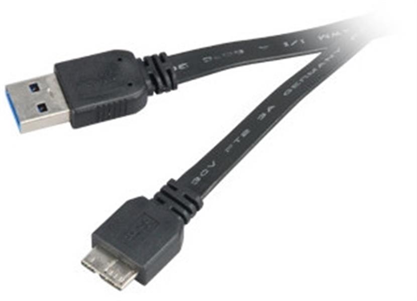 Akasa PROSLIM USB 3 0 Cable SuperSpeed 5Gbps USB A - Micro USB B 1 5m *USBAM *MUSBBM