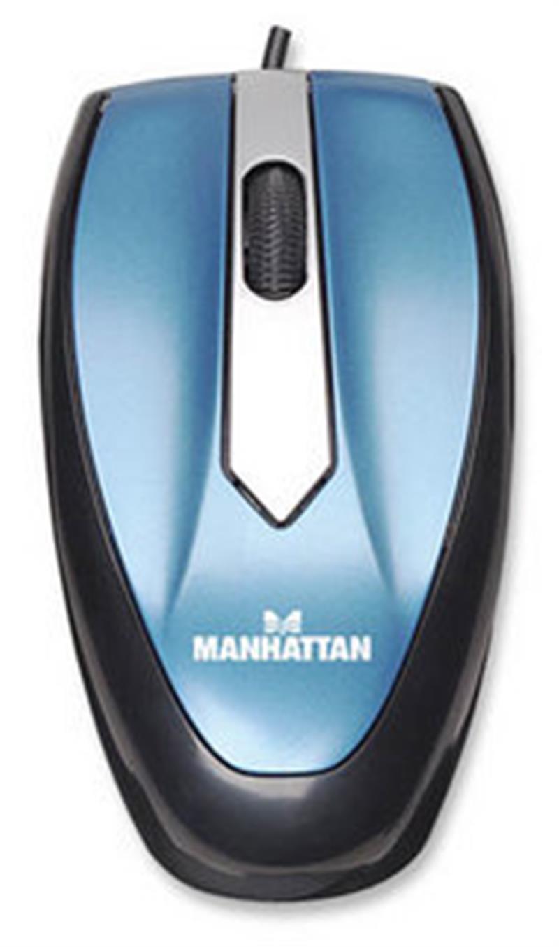 Manhattan MO1 muis USB Type-A Optisch 1000 DPI Ambidextrous