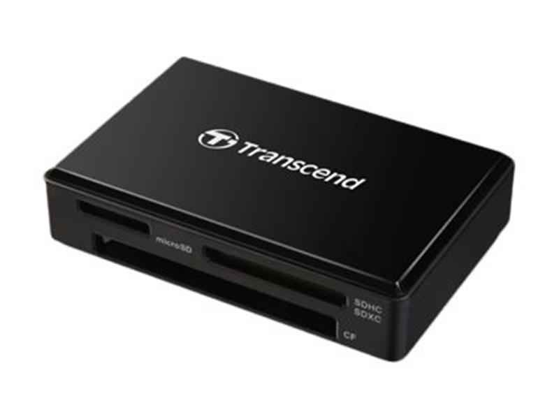 Transcend RDF8 geheugenkaartlezer Zwart Micro-USB