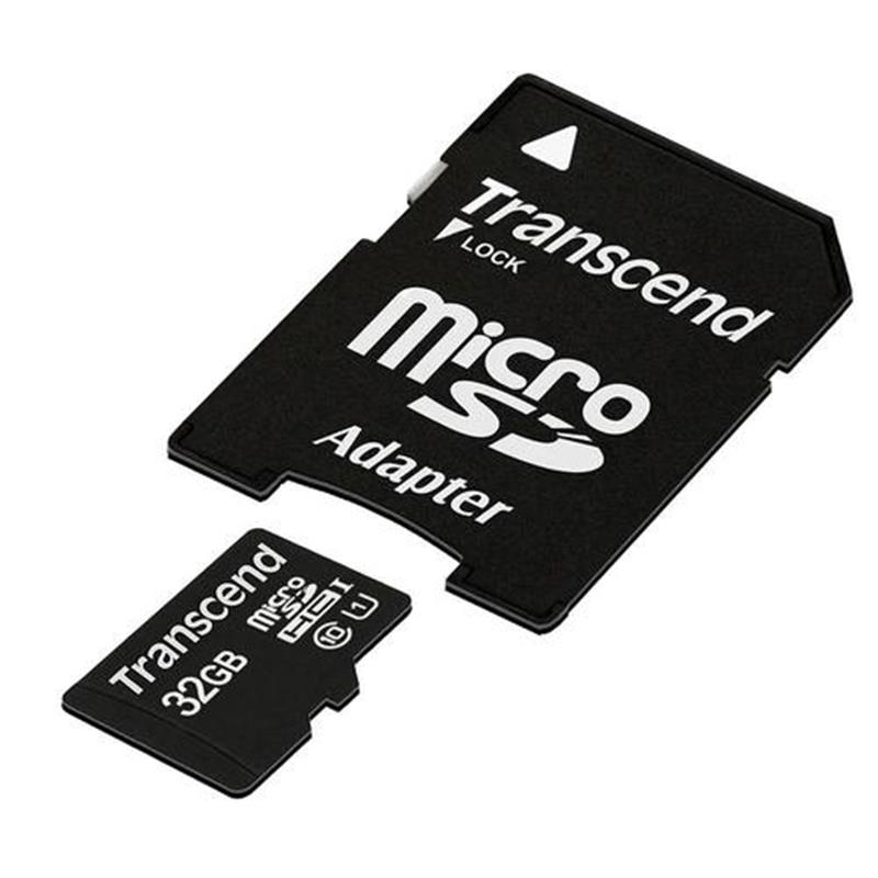 Transcend MicroSDHC 32GB Class10 U1 with adapter
