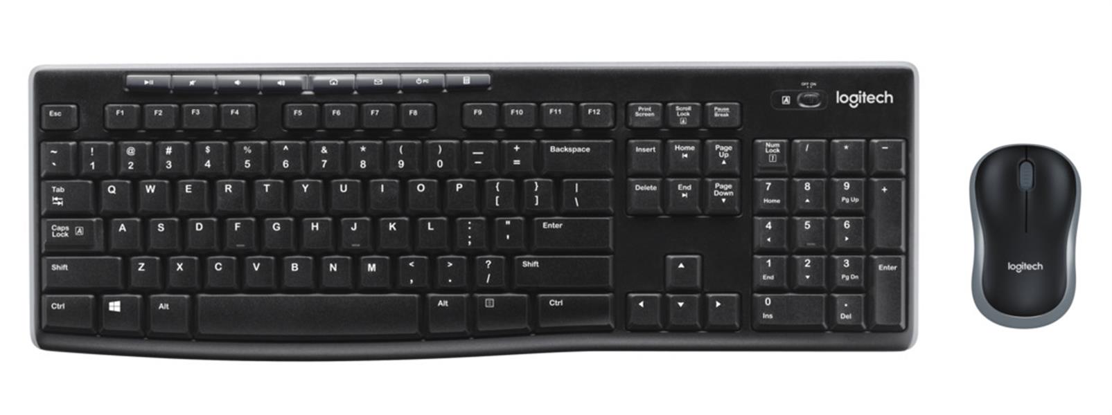 Logitech MK270 toetsenbord RF Draadloos QWERTZ Zwitsers Zwart