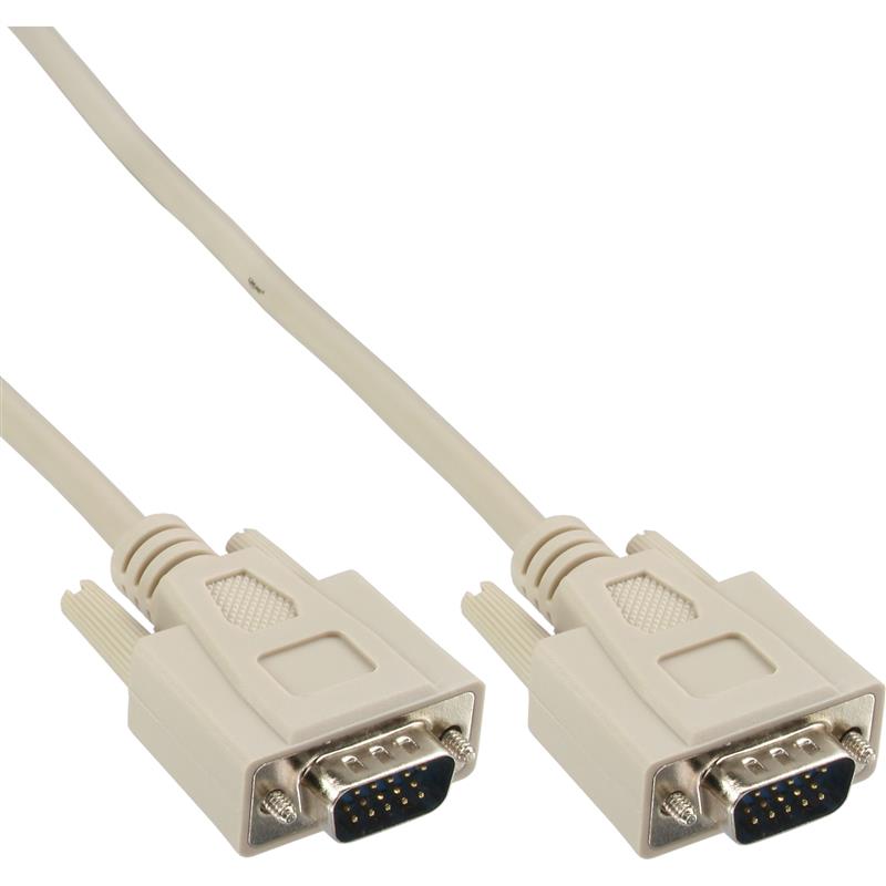 InLine VGA kabel beige 15HD M M 3m