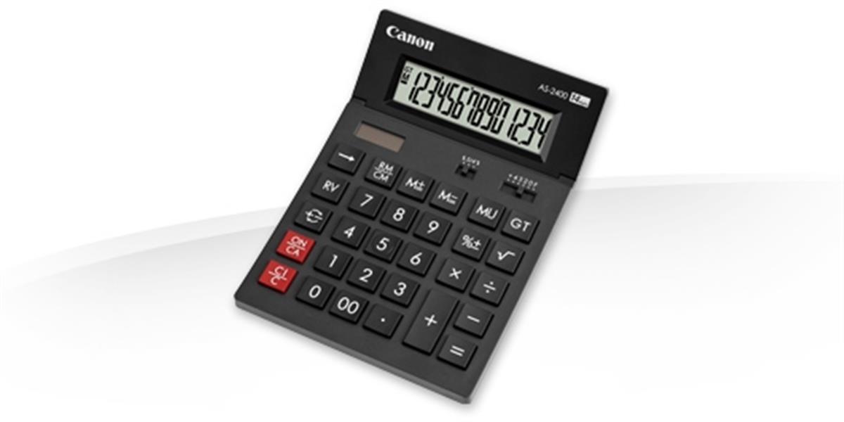 Canon AS-2400 calculator Desktop Rekenmachine met display Zwart