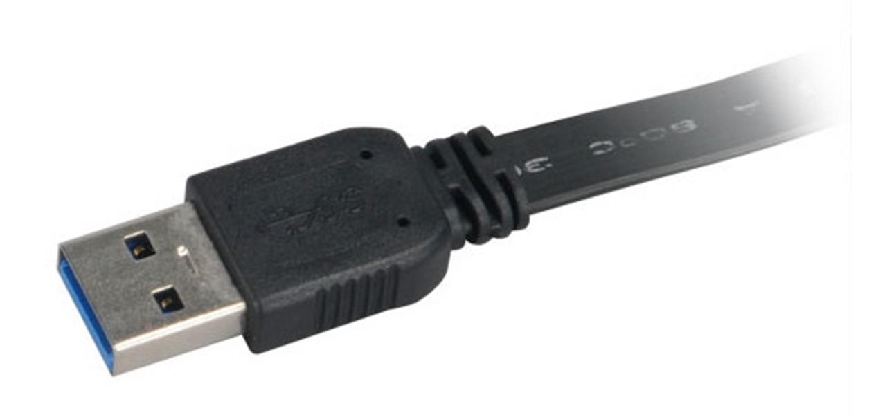 Akasa PROSLIM USB 3 0 Cable SuperSpeed 5Gbps USB A - Micro USB B 1 5m *USBAM *MUSBBM
