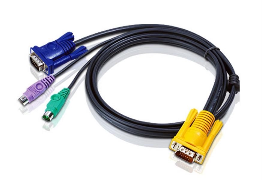 Aten 1.8M PS/2 KVM Kabel met 3 in 1 SPHD