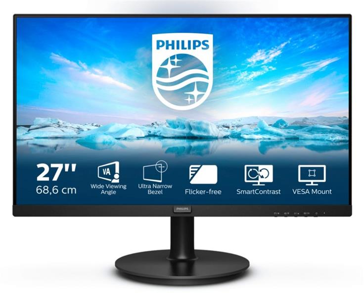 Philips V Line 271V8L/00 LED display 68,6 cm (27) 1920 x 1080 Pixels Full HD Zwart