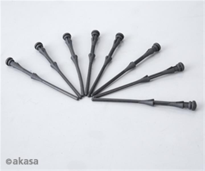 Akasa PSU and fan noise reduction kit 1*silicone PSU gasket 8 * rubber pins