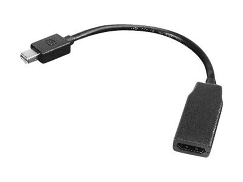 Lenovo video kabel adapter 0 2 m Mini DisplayPort HDMI Zwart