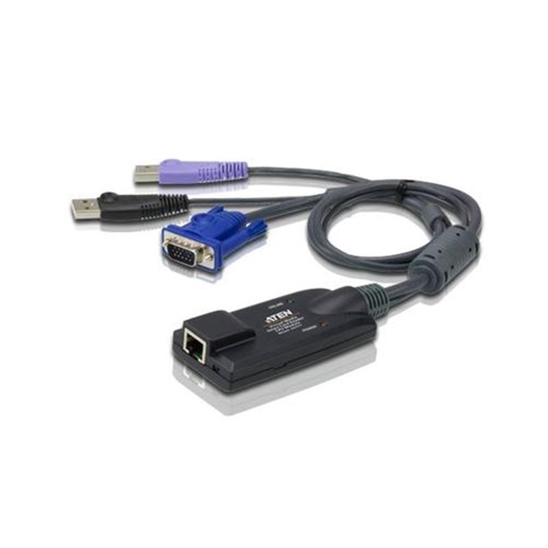 Aten USB VGA Virtual Media KVM-adapter met Smartcard-ondersteuning