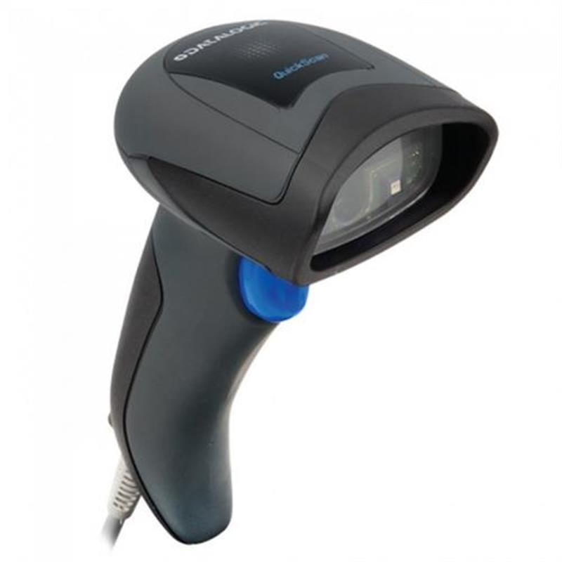 QuickScan QD2430 Kit - Included Stand USB Cable Scanner - Handheld Barcode Scanner - Cable Connectivity - 1D - 2D - Black