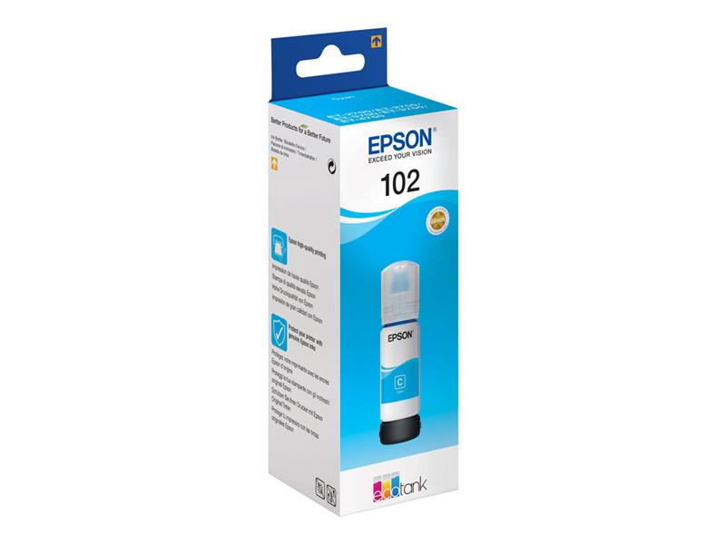 Epson 102 EcoTank Cyan ink bottle