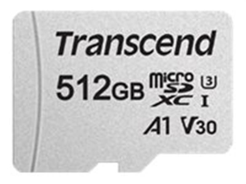 TRANSCEND 512GB microSD w adapter UHS-I